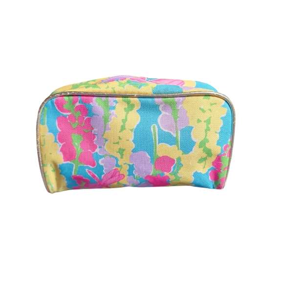 Lilly Pulitzer for Estee Lauder Spring 2013 Floral Pattern Cosmetics Bag 8"X5"X2 - Picture 2 of 10